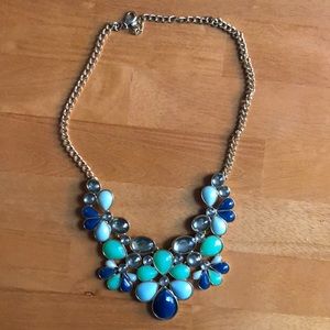 Blue statement necklace